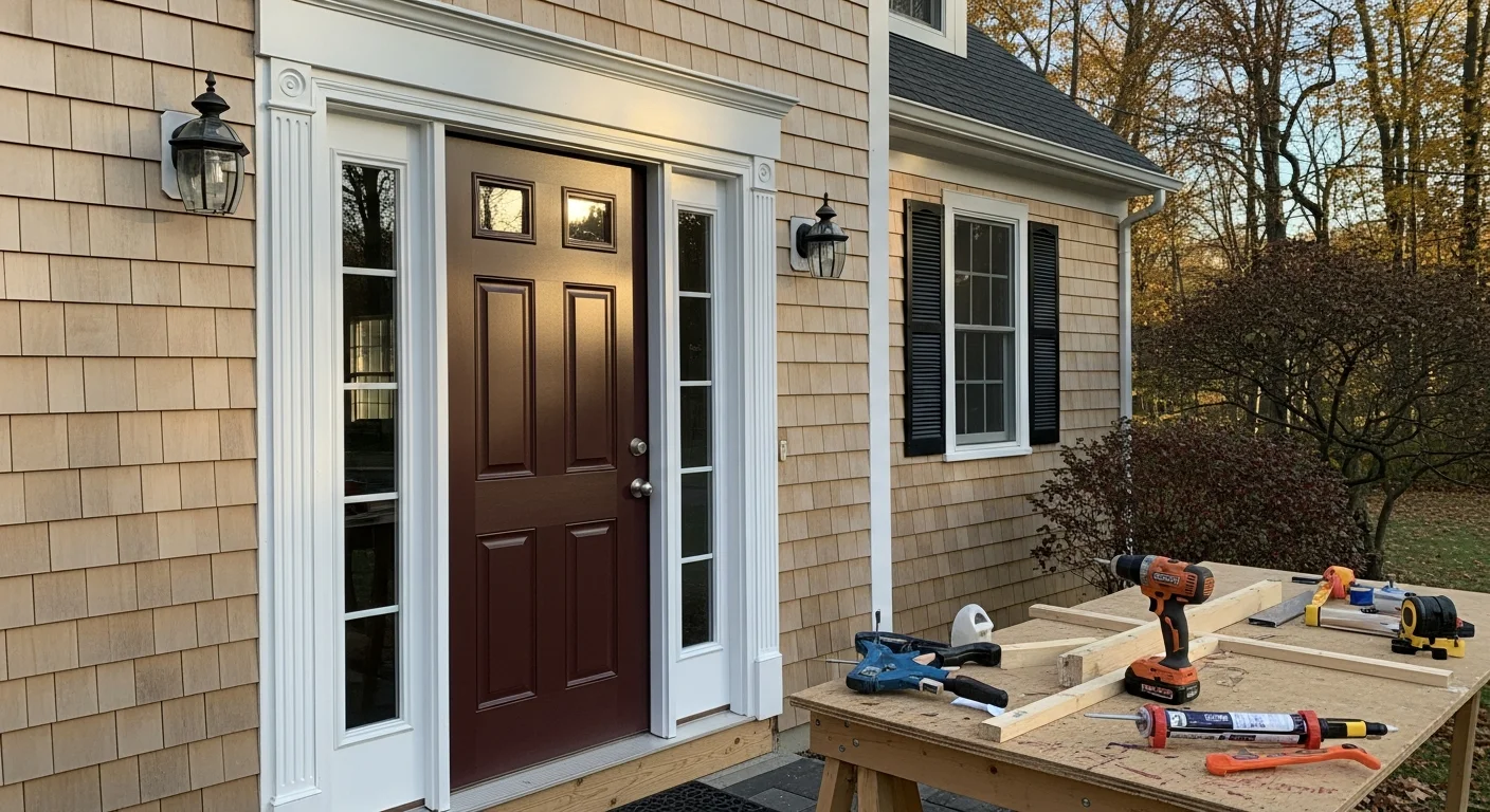 New replacement windows installed in residential home