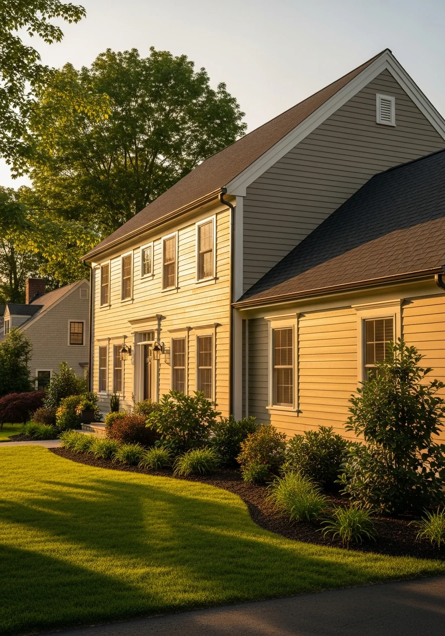 Farmington home exterior showing quality construction details and professional property maintenance.
