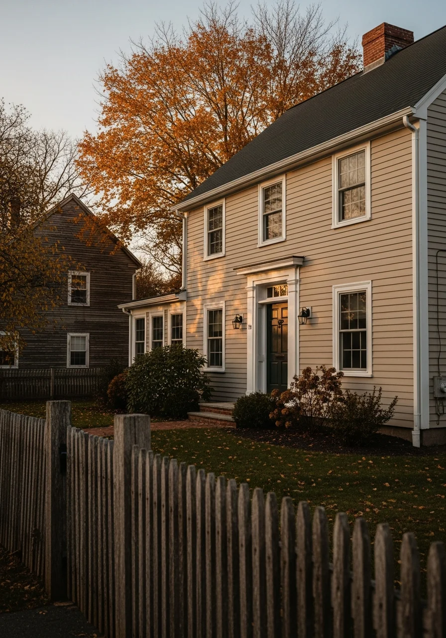 Portland home exterior showing traditional construction and well-maintained property features.